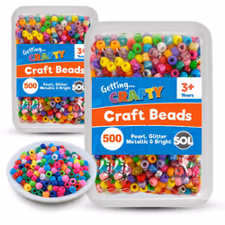 1000Pcs Pony Beads | Beads for Jewellery Making | Kandi Beads | Hair Beads for Braids | Small Plastic Beads | Beads for Craft ...