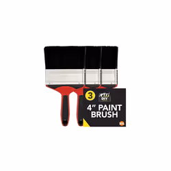 3pk 4 Inch Paint Brush for Interior and Exterior Painting | Large Paint Brush | Ideal As Fence Paint Brush, Decking Paint Bru ...