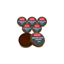 6pk Brown Shoe Polish for Leather 150ml Brown Boot Polish with Beeswax & Carnauba Wax for Lasting Shine Tan Shoe Polish for Leather Dark Brown Shoe