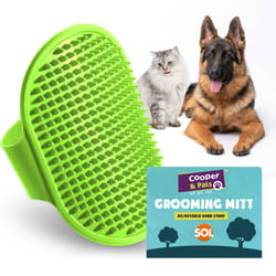 Dog Grooming Mitt Pet Brush | Cat Fur Deshedding - Pack of 1