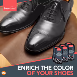 6pk Instant Shoe Shine Sponge Black | Black Shoe Polish, Black Boot Polish | Express Shine Sponge for Vinyl & Black Leather Shoes | Instant Shine To