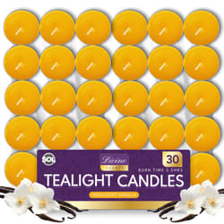 30pk Scented Tea Lights Candles | Various Perfumes - Indulgent Vanilla