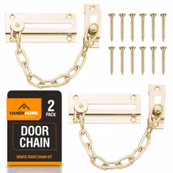 Door Chains, BRASS) 2pk Security Chain for Front Door - 2 (Two
