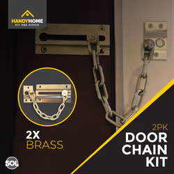 Door Chains, BRASS) 2pk Security Chain for Front Door - 2 (Two