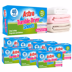 ) Tumble Dryer Sheets Fresh Linen Scented - 160 sheets (4 x 40pk