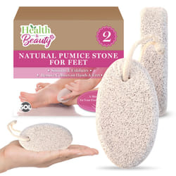2pk Natural Pumice Stone for Feet - Callus Remover & Scrubber