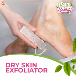 2pk Natural Pumice Stone for Feet - Callus Remover & Scrubber