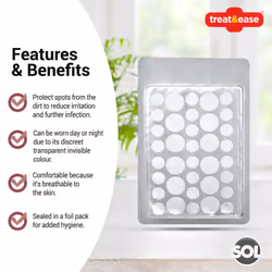 72 Cold Sore Patches Acne Spot Pimple Skin Breathable Blemish Hydrocolloid Patch