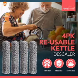 4pk Re-usable Kettle Descaler Balls Limescale Remover, Durable Kettle Descalers Wire Ball for Better Tasting Water, Kettle Descaler Ball Cleaner to