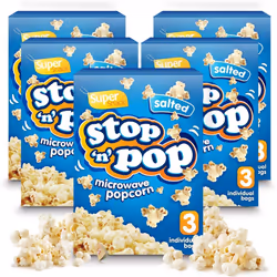 15 x 85g Microwave Popcorn | Butter, Salted, Sweet - SALTED