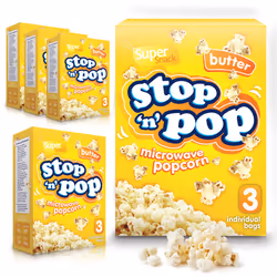15 x 85g Microwave Popcorn | Butter, Salted, Sweet - BUTTER