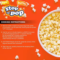 15 x 85g Microwave Popcorn | Butter, Salted, Sweet - BUTTER