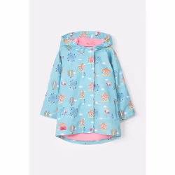 Olivia Kids Lightweight Waterproof Jacket - 3-4 Yrs, Carnival Print