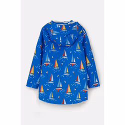 Ethan Kids Waterproof Jacket - 5-6 Yrs, Blue Boat Print