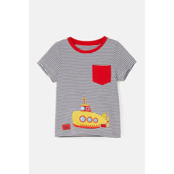 Oliver Kids T-Shirt - 7-8 Yrs, Eclipse Stripe Submarine