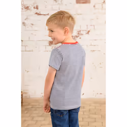 Oliver Kids T-Shirt - 7-8 Yrs, Eclipse Stripe Submarine