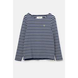 Causeway Womens Breton Top - UK 10, Navy Stripe