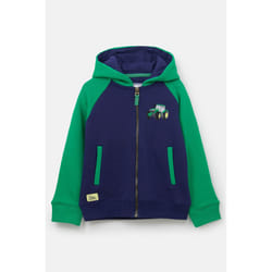 Jackson Kids Full Zip Hoodie - 5-6 Yrs, Green Tractor