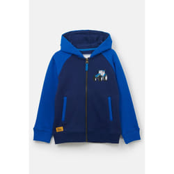Jackson Kids Full Zip Hoodie - 7-8 Yrs, Blue Tractor