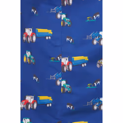 Jamie Puddle Kids Printed Waterproof Rain Suit - 4-5 Yrs, Navy Tractor Print