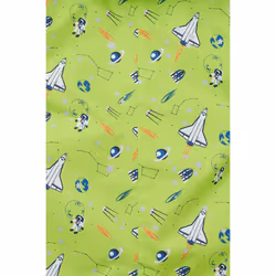 Jamie Puddle Kids Printed Waterproof Rain Suit - 2-3 Yrs, Lime Space Print