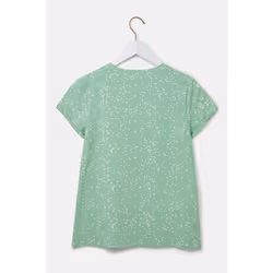 Causeway Womens T-Shirt - UK 20, Soft Green Floral