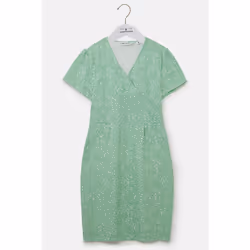 Lena Womens Dress - UK 14, Soft Green Floral