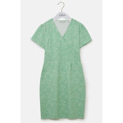 Lena Womens Dress - UK 14, Soft Green Floral