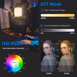 Neewer 660PRO RGB Led Video Light with APP Control, 50W Video Lighting