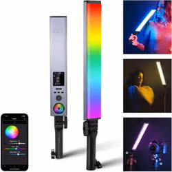 NEEWER RGB Light Wand with 2.4G/APP Control, Upgraded 360° Touchable