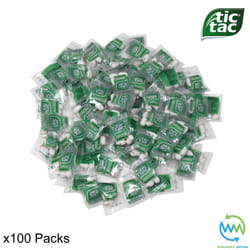 TIC TAC Mint PILLOW Pack INDIVIDUAL Wrapped SWEETS Portion MINTS Catering CANDY - 100 Packs