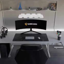 Gamer Boss - Gaming Mouse Pad - 48 x 24 Inches - 4mm Thick with Stitched Edges  Non-Slip Rubber Base  Premium Cloth Mousepad  Desk Mat for Laptop  Key