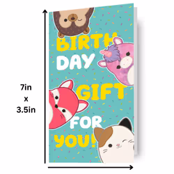 Squishmallows Birthday Money Wallet