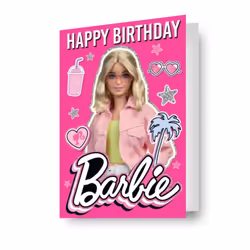 BARBIE LENTICULAR 3D-EFFECT CARD