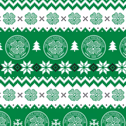 Celtic FC Christmas 2 Sheets & 2 Tags Gift Wrap