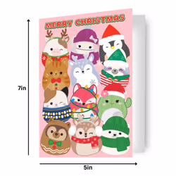 Squishmallows Christmas Card