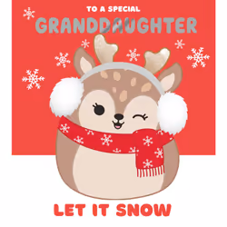 Squishmallows Granddaughter Christmas Card