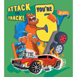 HOT WHEELS AGE 5 BIRTHDAY CARD