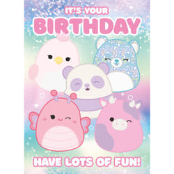Squishmallows Birthday Card