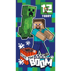 Minecraft Age Sticker Birthday Card