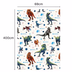 Jurassic World 4m Roll Wrapping Paper