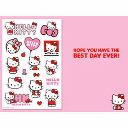 Hello Kitty Sticker Birthday Card