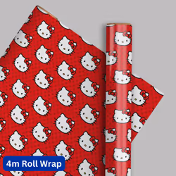 Hello Kitty 4m Roll Wrapping Paper