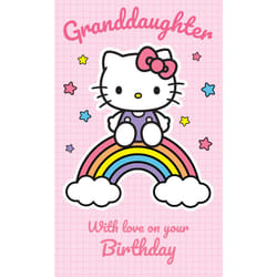 HELLO KITTY GRANDDAUGHTER BIRTHDAY CARD