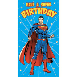 Warner Bros Superman Birthday Card