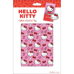 Hello Kitty 1 Sheet, 1 Tag, 1 Card Pack