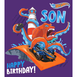Hot Wheels Son Birthday Card