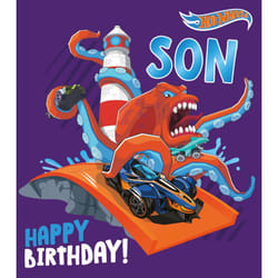 Hot Wheels Son Birthday Card