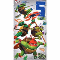 Teenage Mutant Ninja Turtles Age 5 Birthday Card