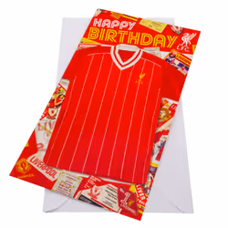 Liverpool FC Birthday Card Retro